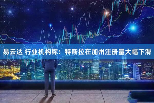 易云达 行业机构称：特斯拉在加州注册量大幅下滑